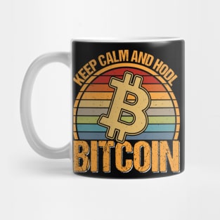 Keep calm and hodl bitcoin Mug